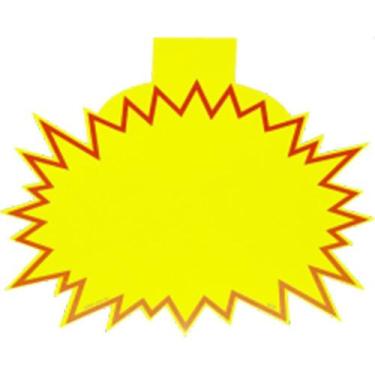 Imagem de Cartaz para Marcação SPLASH Liso com ABA 16X20CM, Pacote com 25 Unidad