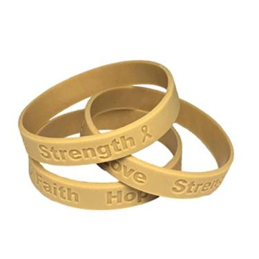 Imagem de 25 - Pulseiras de conscientização do câncer infantil 100% silicone de grau médico - sem látex e toxinas - 25 pulseiras de grau médico - mostre seu apoio à conscientização sobre o câncer infantil, 8