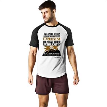 Imagem de Camiseta Raglan Gospel Galatas 6.14 - Alearts, P