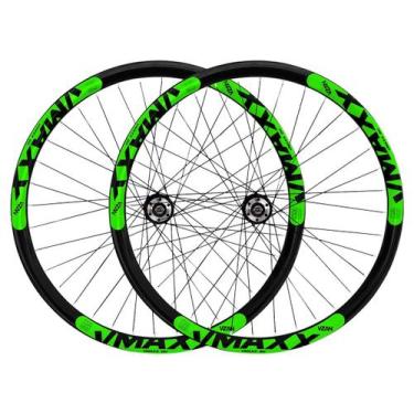 Imagem de Par de Rodas Aro 26 Vzan Vmaxx LT F. Disco Cubo Rolamentado, Preto, Ve