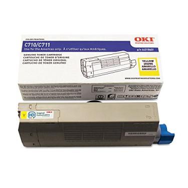Imagem de Toner Original Okidata C710 C711 Amarelo P/N 44318601
