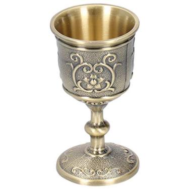 Imagem de Taças de vinho Archaize, taças de taça de vinho, aço inoxidável de resina - deslumbrante cálice medieval vintage para festas de casamento (pequeno)