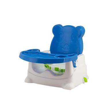 Imagem de Cadeira Booster de Alimentação Refeição Portátil para Bebê Ursinho até 15Kg Multmaxx (Azul)