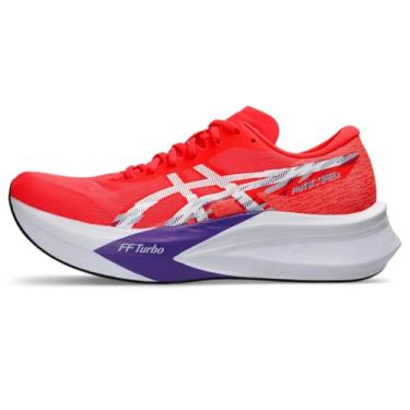 Imagem de ASICS Magic Speed 4 Tênis masculino, Vermelho claro/branco, 43