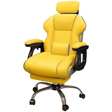 Imagem de Cadeira executiva executiva cadeira de computador cadeira de computador cadeira de mesa com rodas, cadeira gerencial de encosto alto, cadeira giratória com apoio para os pés ajustável, encosto de