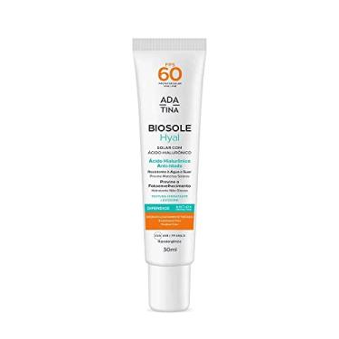 Imagem de Protetor Solar Preenchedor Clareador Anti-idade Biosole Hyal FPS 60 Ada Tina Trata Rugas Linhas e Melasma