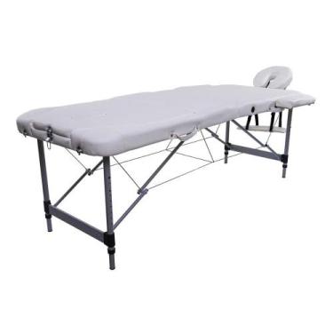 Imagem de Maca Portátil Dobrável e Reclinável Pelegrin PEL-2533 em Couro PU Bran