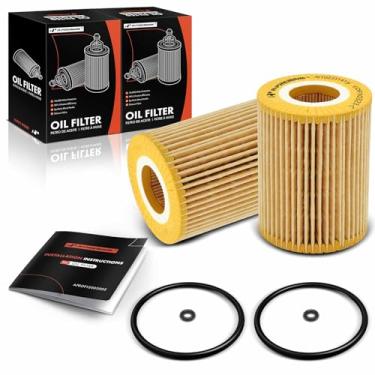 Imagem de A-Premium Filtro de óleo de proteção de 2 peças 10K Miles compatível com Jeep Grand Cherokee e Mercedes-Benz E320, E350, GLE350d, Sprinter 2500/3500/3500XD, GL320, GL350, S350, GLS350d e Dodge &