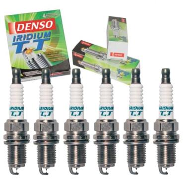 Imagem de 6 velas de ignição DENSO Iridium TT compatíveis com Toyota Tacoma 3.4L V6 1995-2004