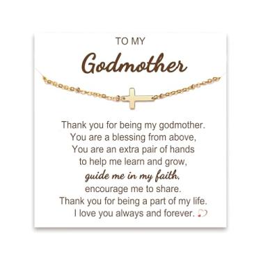 Imagem de Tarsus Pulseira de cruz de ouro para mulheres, presentes cristãos para mulheres, presentes religiosos, pulseira delicada de aço inoxidável ajustável, Páscoa, Natal, aniversário, average, Sem pedras