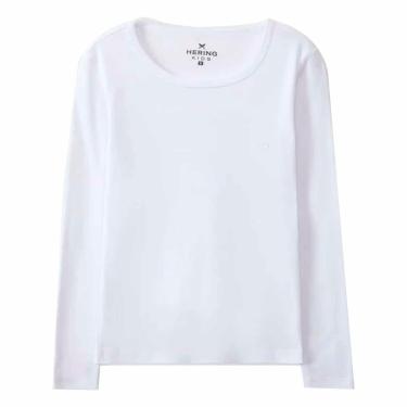 Imagem de Blusa Hering Infantil Básica Menina Manga Longa Branca-Feminino