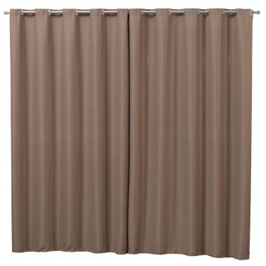 Imagem de Cortina 2 Metros Blackout Cortaluz Mr 100% Poliéster - Avelã