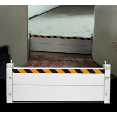 Imagem de Barreira De Proteção Contra Inundações De Alumínio Com Portão De Tira De Vedação De Borracha Casas De Lote De Construção De área Pública Barreira Anti-in, H 0.4m, L 2.4m