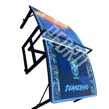 Imagem de futmesa oficial dobrável Personalizada - futmesa original, Preto