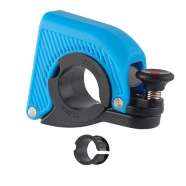 Imagem de menolana Campainha de bicicleta Campainha de bicicleta para bicicletas de estrada de montanha Alarme de aviso com som claro para homens Mulheres Crianças, Azul