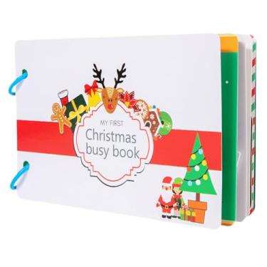 Imagem de Esquirla Adesivos com tema de Natal, livro de atividades para presente de aniversário, brinquedo educativo para berçário infantil