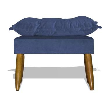 Imagem de Puff Decorativo Opala - Azul Marinho Azul Marinho