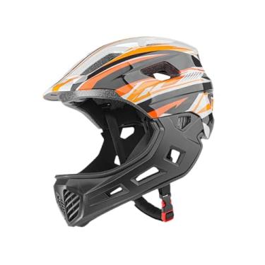 Imagem de Pegciuho Capacete Infantil para Bicicleta, Equipamento de Ciclismo Respirável, Ideal para Patinação, Skate E Mountain Bike, Cinza E Laranja