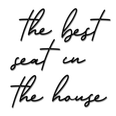 Imagem de Bnesi The Best Seat In The House Arte de parede engraçada decoração de casa de banho arte de parede de casa de banho arte humorística para reforma de casa de banho presente de inauguração (retrô)