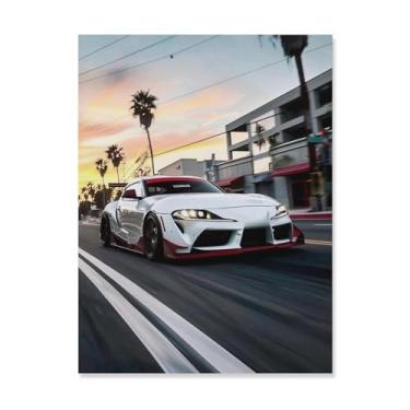 Imagem de HouLaiZhe Speed ​​sup Cool Jdm Cartazes de carro tela estética decoração de quarto pintura de parede impressões de sala de galeria decoração de parede para quarto sala de estar escritório 18 x 24