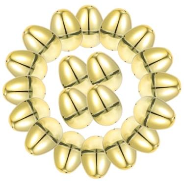 Imagem de NUOBESTY Kit de caça de ovos de Páscoa dourados preenchíveis com 20 peças para decoração de festa e jogos, tamanho médio 5,91 cm