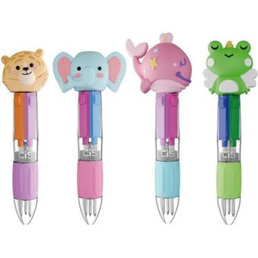 Imagem de Caneta Esferográfica CIS FUN 4X1 Mini 0.7MM Sortidas (display com 12 U