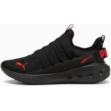 Imagem de Puma - Tênis masculino Softride Carson Fresh, Preto e vermelho, 39 BR