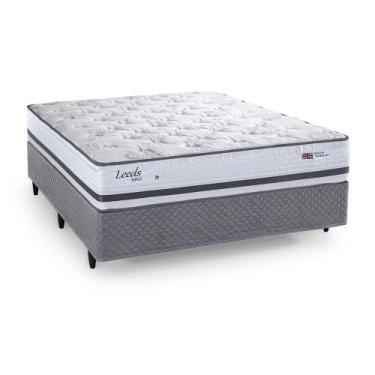 Imagem de Cama Box Queen Desmontável Herval Leeds, Molas Maxspring, 69x158x198 c