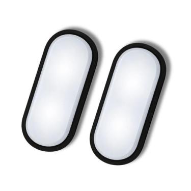 Imagem de 2 Luminárias Arandela Tartaruga Led 8w Jardim Muro IP65 Bivolt Branco 