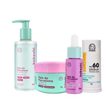 Imagem de Kit Rotina Facial FPS60 Pele de Porcelana Kokeshi - Kokeshi Cosméticos