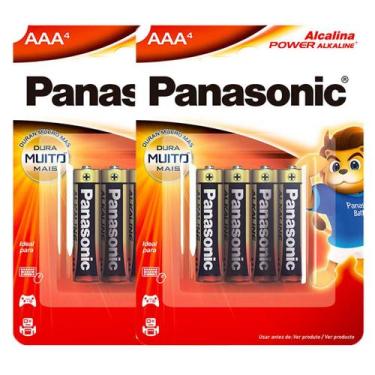Imagem de 8 Pilhas Alcalinas Aaa Panasonic (2 Cart)