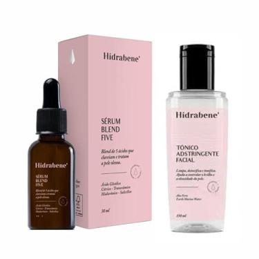 Imagem de Kit Hidrabene Sérum Blend Five Ácido Glicólico Hialurônico 30ml + Tônico Adstringente Facial - 150 ml