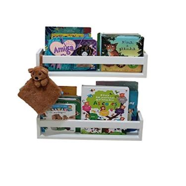 Imagem de Kit 2 Revisteiros De Parede Brancos