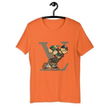 Imagem de Amazing, Camiseta Masculina - Popeye Louis Cor:Laranja;Tamanho:XGG