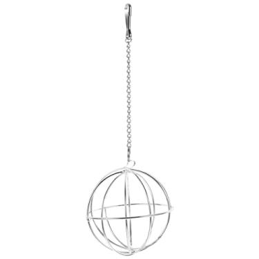 Imagem de balacoo Alimentador de feno pendurado esfera petisco porquinho da índia hamster rato coelho dispensador de ração bola suspensa brinquedo alimentador de feno para animais de estimação