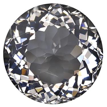 Imagem de PUHARGEMS Pedra preciosa natural solta, corte redondo 6,76 ct (12 x 12 mm) não aquecida/não tratada, Danburite branco