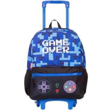 Imagem de Mochila de Rodinhas Com Alça Sestini Game Plus 2 Azul-Masculino