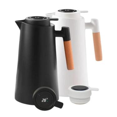 Imagem de Garrafa Térmica com Termometro Digital 1L Café Chá Nórdica Com Cabo Ma