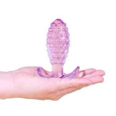 Imagem de Plug Anal em Silicone Texturizado Massageador Próstata 