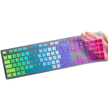 Imagem de Capa de teclado para teclado Dell KM636 KB216 KB216t KB216d KB216p com e sem fio, Dell Optiplex 5250 3050 3240 5460 7450 7050, Dell Inspiron Desktop 61.0 cm 68.6 cm 5400 5490 7700 7790 3475 3670