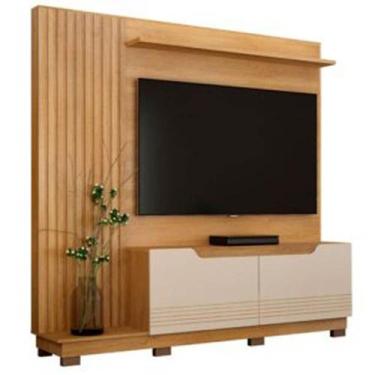 Imagem de Estante Santiago para TV até 80 Polegadas Ripado com 2 Portas Valdemóv