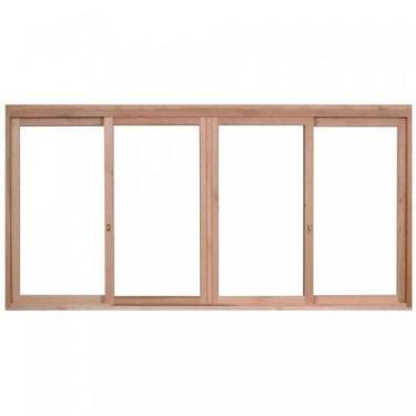 Imagem de Janela de Madeira de Correr 120x160cm com Caixilho 9,4cm Ewk 384 Rondo