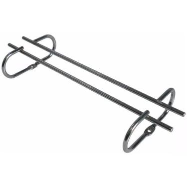 Imagem de 5 Suportes Organizador De Armário Porta Taças Cromado 35cm - MS Aramad