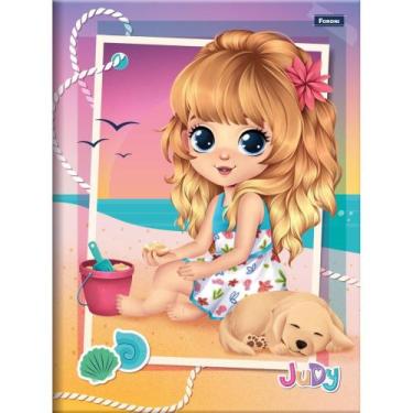 Imagem de Caderno Brochurão Capa Dura JUDY 80 Folhas Pacote com 05 - Foroni
