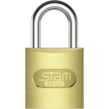 Imagem de Cadeado Convencional 25MM Zamac Latonado E-COAT - STAM