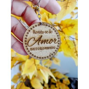 Imagem de Chaveiro Amor Redondo 80 Unidades MDF já vão todos montados - Mavin