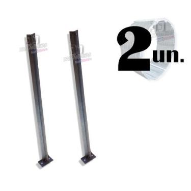 Imagem de Haste para concertina 30cm galvanizada base - 2 unid. - JJ