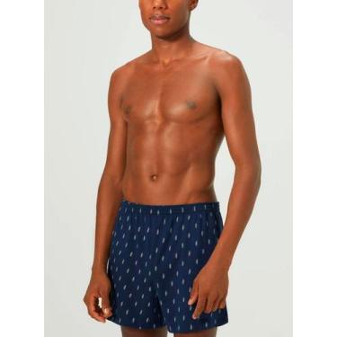 Imagem de Cueca Samba Canção Hering 77LF Masculina Estampada Algodão T. P/XG, G,