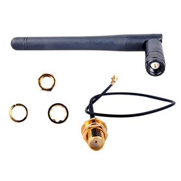 Imagem de DIYmall Antena WiFi de ganho 3DBI 2,4G com cabo SMA U.FL para fêmea para Arduino ESP8266 ESP32 ESP-07 ESP32-WROOM-32U