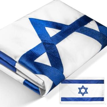 Imagem de Bandeira de Israel 90x150cm - Nylon Resistente Anley EverStrong Series